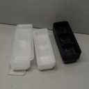 Hushee 25 Pack 17 oz Small Meal Prep Containers with 3 Compartments Snack Containers with Lid Disposable Plastic Bento Box Travel Lunch Food Boxes Stackable for Office Picnic (Black,Clear)