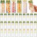 30 Sets Baby Shower Bottle Party Favors for Guests Big Plastic Candy Bottles Baby Shower Decoration with Ribbons Stickers Table Centerpiece for Baptism Gender Reveal Newborn(Sage Green)