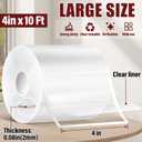 Navona 4In x 10Ft Double Sided Tape Heavy Duty, Clear Removable Nano Tape, Multipurpose Mounting Tape for Home and Office