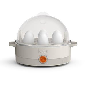 bella Electric Egg Cooker, 7 Eggs Capacity Tray, Single Stack, for Poached, Scrambled, Hard, Medium & Soft Boiled Eggs, Omelets and Steamed Dumplings, Auto Shutoff, 360 Watt, Oatmilk