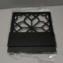 Black Metal Wall Candle Holder Set of 2, Minimalist Rustic Aesthetics Wall Art Decor for Living Room Bedroom Bathroom (11.8 x 13 in)