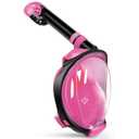 Greatever G2 Full Face Snorkel Mask with Latest Dry Top System,Foldable 180 Degree Panoramic View Snorkeling Mask with Camera Mount,Safe Breathing, Anti-Leak & Anti-Fog