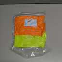 Women's Neon Scrunch Crew Socks 80s 90s Retro 3-Pack Cotton Stacked Boot Calf Cozy Ribbed Slouchy Socks Size 5-10 (1-white/Neon Green/Neon Orange)