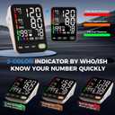 Blood Pressure Monitor, Extra Large 2 Cuffs Accurate Upper Arm Blood Pressure Machine for Home Use, 9-17''&13-21''Adjustable Blood Pressure Cuff, 6 inch Backlit Large Screen /3 User Mode