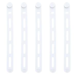 R6FF 6Pcs Cable Organizers Ties Clip Cord Management Siilicoine Wire Manager Mouse Earphone Holder Data Line Winder