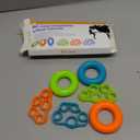 Hand Grip Strengthener, Finger Exerciser, Grip Strength Trainer (6 PCS),New Material,Forearm Grip Workout, Finger Stretcher, Relieve Wrist Pain, Carpal Tunnel