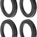INFINAUTO 83.1mm to 60.1mm Car Wheel Hub Centric Rings Black Polycarbonate Wheels Center Shaft Shock Absorbing Hubrings 4 Pcs