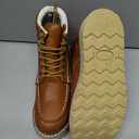 SUREWAY 6 in Mens Soft/Steel Toe Work Boots for Men-Full Grain Leather,GoodyearWelt,Non-Slip EH Safety Industial Construction Wedge Moc Toe Work Boots/Shoes,Waterproof Steel Toe,Size 9.5