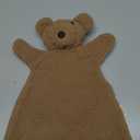 Teddy Bear Lovey Comforter Toy for Babies, Snuggle Toy Baby Girl & Boy, Nursery Soft Little Lovie for Newborns and up, Cuddly Plush Security Blanket Infants 0-6 Months, 12inch (Brown Bear)