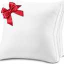 18x18 Pillows Inserts Set of 2, Throw Pillows 18 Inch Luxury Down Alternative Pillow Inserts with Double-Edge Breathable Side Mesh, Square Premium Cushion for Bed, Sofa, Couch (White)