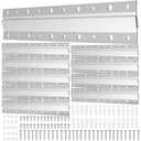 French Cleat Hanger 10 Inch - 10 Pairs, Z Bar Hanger Supports 60 Lbs, Interlocking Wall Mounting Bracket Hardware Kit for Hanging Mirrors, Picture, Shelf, Whiteboard, Art, Frames