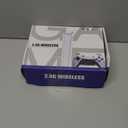 2.4G Wireless Game Controller Set, Dual Gamepad with USB Receiver, White and Black, Classic Game Console Support, 10 Simulator Compatible