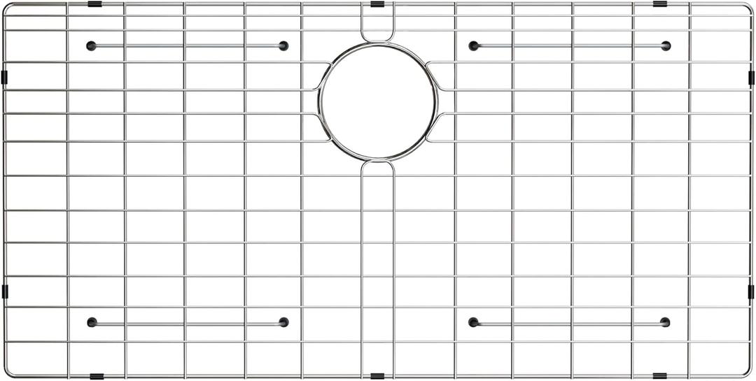 Sink Protector Grid, Sink Grids for Bottom of Kitchen Sink with Corner Radius 3/16",27-9/16" x 14-9/16" Sink Protector, Stainless Steel Material (27.7"W x 14.7"D x 1"H)