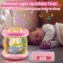 Baby Girl Toys 0-6 Months Ocean Projector Rotating Musical Light Up Tummy Time Toy Infant Aquarium 0-3 4 5 6 7 8 9 Months Crawling Toys Babies 6-12 Month Girls 1 2 Year Old Birthday Newborn Gifts