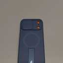 SURITCH for iPhone 17 Pro Max Case with Camera Control Cover, Camera Cover and Adjustable Kickstand, Compatible with MagSafe, Shockproof Bumper Protective Cases 6.9 Inch, Blue