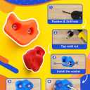 Trymaker Rock Climbing Holds, 15PCS Climbing Wall for Kids, Climbing Set for Adult Indoor and Outdoor(Small Size)