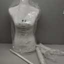 Female Dress Form Mannequin Torso Body with Adjustable Tripod Stand Dress Jewelry Display (Beige)