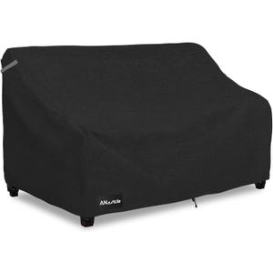 ANartcle 2-Seater Patio Loveseat Cover,58W x 32.5D x 31H Inches Outdoor Couch Cover,100% Waterproof Heavy Duty Patio Sofa Covers,Patio Furniture Covers,Black