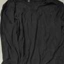 Artfish Women's Round Neck Long Sleeve Knit Ribbed Fitted Crop Top Casual Basic Shirts (X-Large, Black)