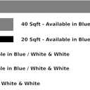 Filter Floss, Polishing Filter Pad for Fish Tank & Aquarium Filters - White/Blue - 1'x20' (20 sq. ft.)