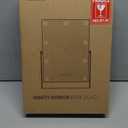 Rechargeable Vanity Mirror with Lights, Table Mirror with Stand, Makeup Mirror with 3 Colors and Brightness Adjustable, 3000mAh Battery, 1410 Inch (14"x10" White)