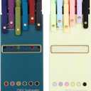 Ddaowanx Colorful Gel Pens, 0.5mm Fine Point Retractable,Colored Pens for Journaling and Sketching, Teacher Must Haves,Teacher School Supplies, Gifts for Nurse (12Pcs-Aesthetic+Vintage Colors)