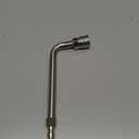 Pressure Washer Gutter Rod, 7 inch 90 Degree Curved Angled Stainless Steel lance, Pressure Washer Gutter Cleaner Attachment with 1/4 Inch Quick Connect