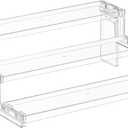 Lifewit 12 Inch Perfume Stand Organizer, 3 Tier Plastic Display Riser for Makeup, Skincare Vanity Storage, Cupcake, Figurine Holder, Bathroom, Bedroom, Room Decor, Clear, 1 Pack