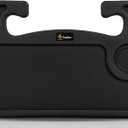 EcoNour 2 in 1 Car Steering Wheel Desk | Tray for Laptop Car Mount with Pen Holder | Desk Console for Car | Food Tray for Eating with Drinks Holder | Multipurpose Travel Car Accessories (Black)