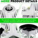 50" Deck Spindle Rebuild Kit for Cub Cadet/for MTD LTX1050KH LTX1050VT SLTX1050, Include 3 Spindles 618-05016 918-05016, 3 Blades 742-04053, 2 Idlers 753-08171, 1 162" Belt 754-04240