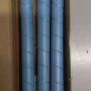 Da by 3 Pcs Flickering Flameless Battery Operated Taper Candle-Window Candles with Remote and Time-LED 3D Dynamic Flame-9.6 Inches for Wedding, Party, Home Decoration-Blue