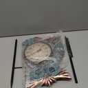 MUMTOP Outdoor Thermometer, 42 Inch Metal Owl Garden Stake Outside Wall Thermometer for Patio, Yard and Garden