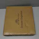 Homecor Silverware Organizer - Expandable Large Kitchen Drawer Organizer Utensil Organizer with 2 Removable Knife Blocks, 22"x 19"Cutlery Tray Drawer Dividers for Kitchen Flatware(6-9 Slots) (Black)