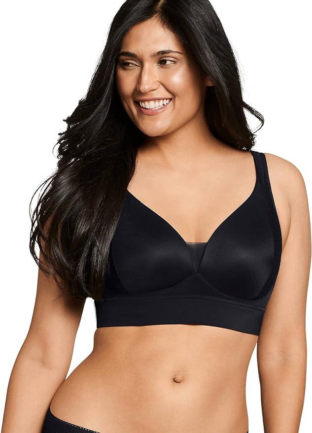 Women's Bra Forever Fit V-Neck Molded Cup Lace Bra, Medium