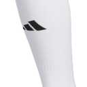 adidas Unisex Team Speed Soccer Socks Or Calf Sleeves (1 Pair) Over-the-calf (Large, White/Black/2.0)