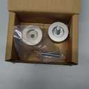 Ivilon End Cap Finials for Curtain Rods of 7/8 and 1 Inch Diameter Color Satin Nickel