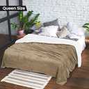 Utopia Bedding Sherpa Blanket Queen Size (Color: Camel, 90x90 Inches) - Soft Lightweight Plush Fleece Reversible Blanket for Bed, Sofa, Couch, Camping and Travel