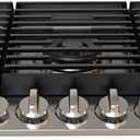 ThermoMate Heavy 30 Inch Gas Cooktop with 5 Italy Sabaf Power Burners, Built-In Stove Top of 304 Stainless Steel, Gas Hob NG/LPG Convertible, Thermocouple Protection CSA Certified