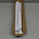 Shower Curtain Rod Adjustable 43-66 inch, 1"Diameter Spring Tension Curtain Rod No Drill, Anti-Rust Non-Slip Shower Rod, White Shower Curtain Rod for Bathroom Tension