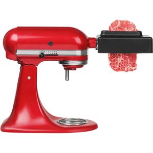 Meat Tenderizer for KitchenAid Stand Mixer-Updated Stainless Steel Gears Meat Tenderizer Attachment for All Models KitchenAid, Sturdy and Last (Black)