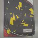 Trading Card Binder 4 Pocket,400 Pocket Card Collection Binder with 50 Removable Sleeves,PU Waterproof Top Card Book,3-Ring Zipper Collectible Trading Card Album for MTG/TCG/Card Holder Gift(Black) (Small)