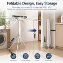 Clothes Drying Rack Foldable, 4-Legged Drying Rack Clothing Floor Standing, 3.4" x 3.4" x 30"
