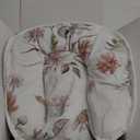 Infant Car Seat Insert, 2 in 1 Baby Car Seat Head Body Support Cushion Pillow, Reversible & Adjustable Baby Headrest for Stroller, Swing, White Floral (Wildflower)