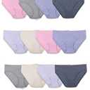 Fruit of the Loom Women's Beyondsoft Underwear (Regular & Plus Size), Bikini-Cotton Blend-12 Pack Assorted Colors, 5