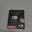 Wireless CarPlay Adapter for IPhone, 2025 Upgrade 2-in-1 CarPlay & Android Auto Adapter, Mini Size Converts Wired to Wireless Car Play with USB & Type-C, Plug and Play, Stable Control & No Delay.