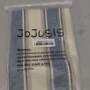 JOJUSIS Stripe Throw Pillow Covers Farmhouse Pillowcases Pack of 2 20 x 20 Inch Blue