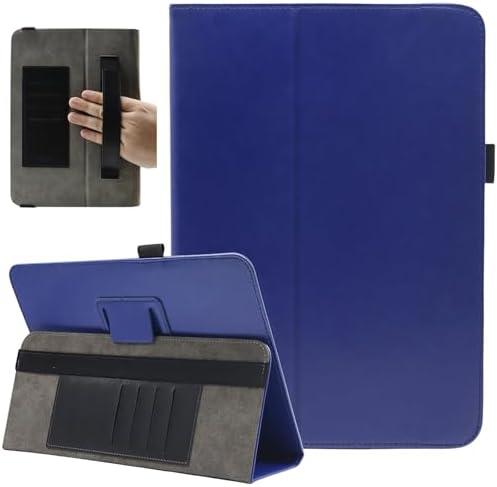 Universal 10 Inch Tablet Case, Universal 10.1 Inch Tablet Case, Viclowlpfe Protective Folio Stand Android Case for 9.6-11 Inch Tablet with Hand Strap and Cards Slots, Dark Blue