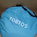 TOBTOS UPF 50+ Pop Up Beach Tent, Easy Set Up Beach Umbrella, Sun Shelter for 2-3 People UV Protection Portable Sunshade, Baby Canopy Cabana, Lightweight with Carry Bag, One Size