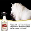 Absorbine ShowSheen Hair Polish & Detangler 32oz Spray Bottle, Horse and Dog Coat, Mane and Tail, Instant Detangling & Reduces Hair Breakage for Healthy Grooming & Radiant Shine