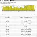 OTOSTAR Linen Throw Pillow Cover Set of 1 Decorative Square Pillowcases Cushion Covers 16x16 Inch for Home Decor Sofa Bedroom Car 40 x 40CM Sage Green